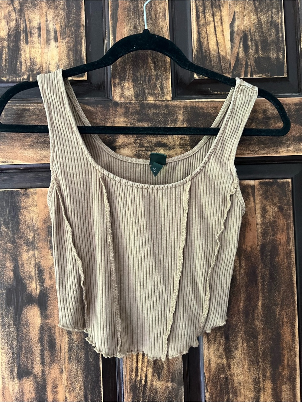 wild fable Ribbed Tank Top - Taupe